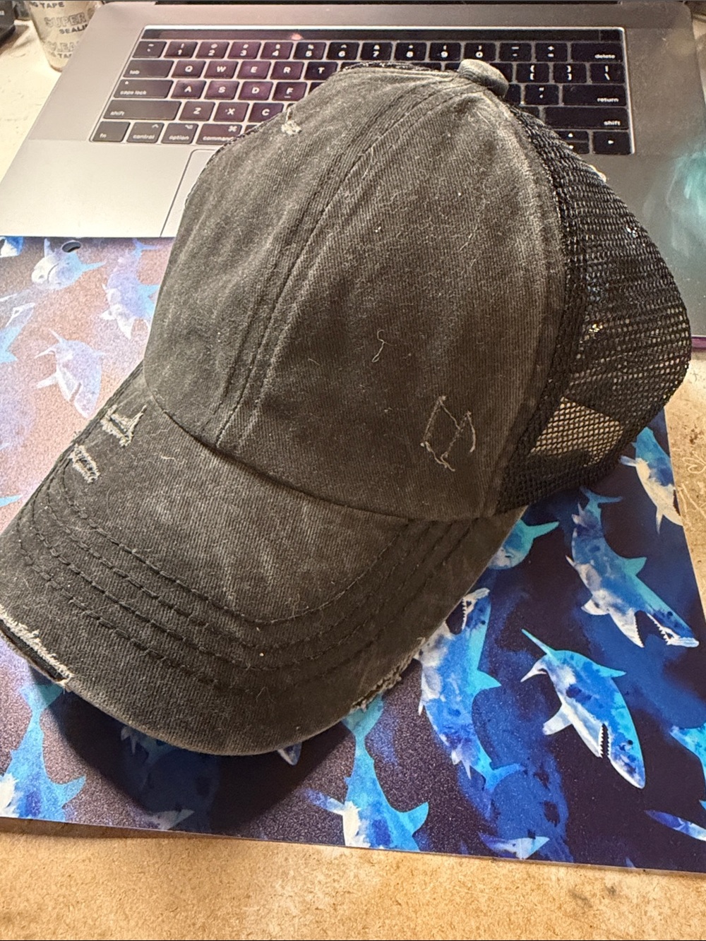 Criss Cross Cap - Black